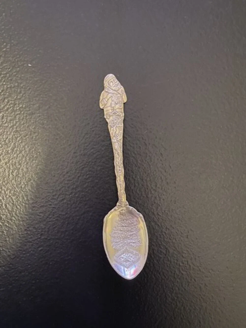 1893 J.H. Johnston & Co Merry Christmas Sterling Silver Souvenir Spoon